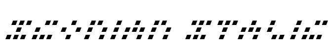 Iconian Italic Font Image