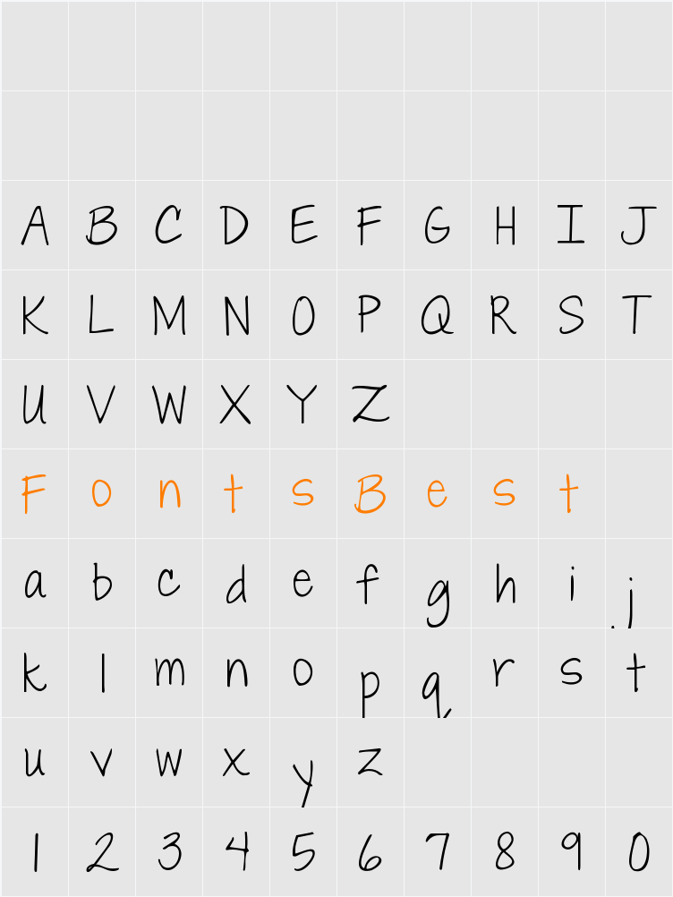 Janda Everyday Casual Character Map