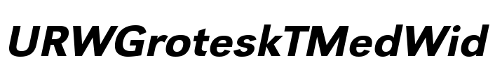 URWGroteskTMedWid Font Image