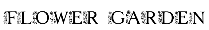 FLOWER GARDEN Font Image