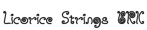 Licorice Strings BRK Font Image