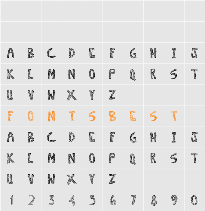 Escaned Character Map