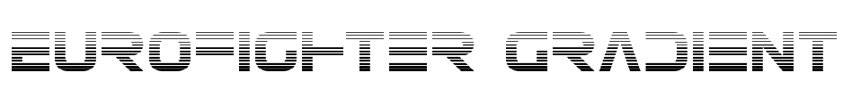 Eurofighter Gradient Font Image