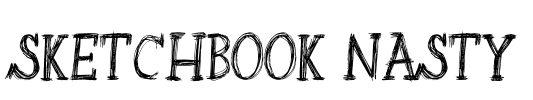 Sketchbook Nasty Font Image