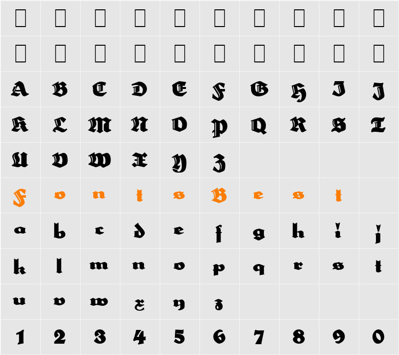 HerzogVonGraf Character Map