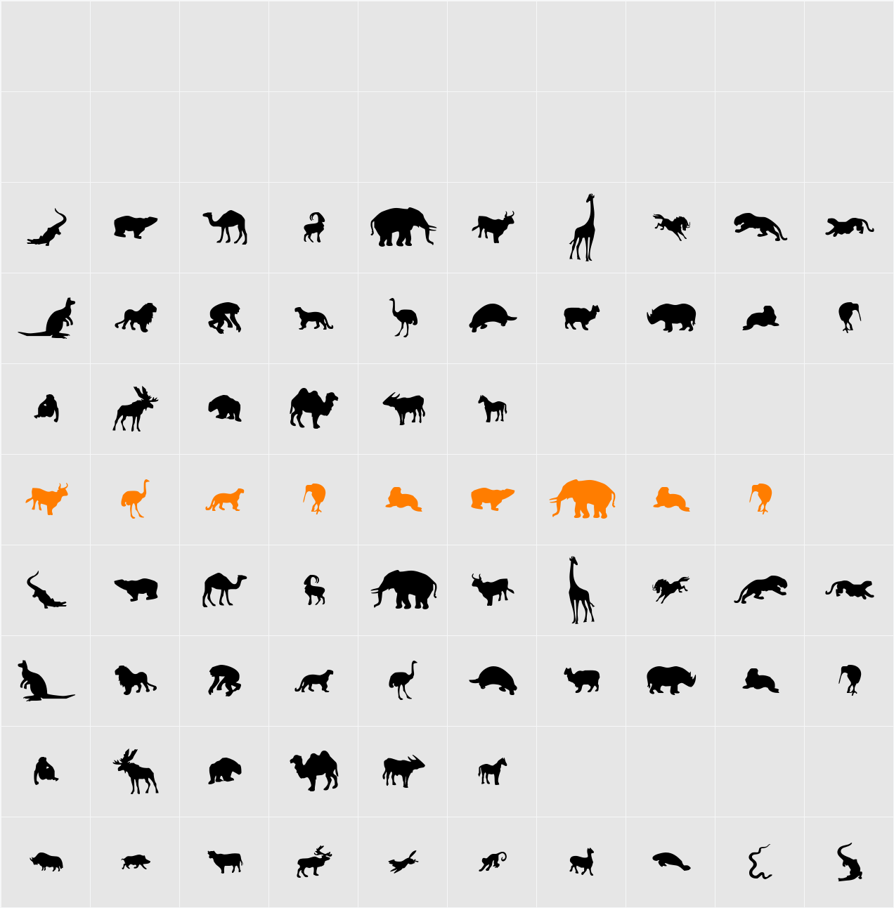 Zoologic Character Map