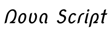 Nova Script Font Image