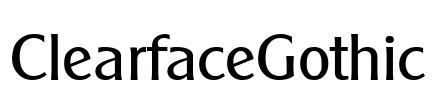 ClearfaceGothic