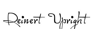 Reinert Upright Font Image