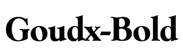 Goudx-Bold Font Image