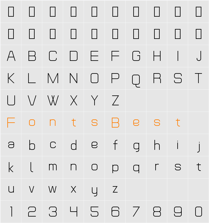 POE Text Character Map
