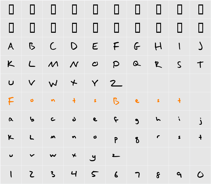 Hallisey Character Map