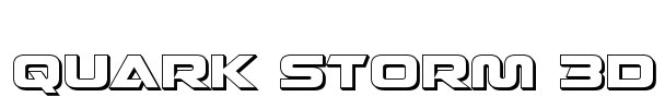 Quark Storm 3D Font Image