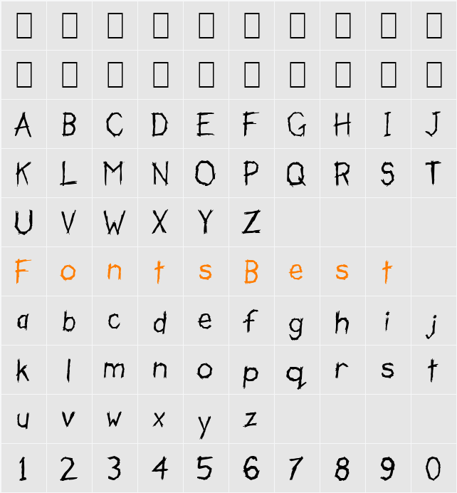 Frenetic Character Map