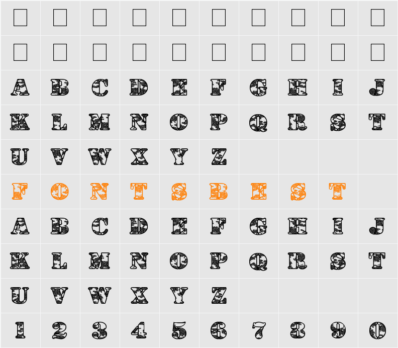 Dolen Taith Character Map