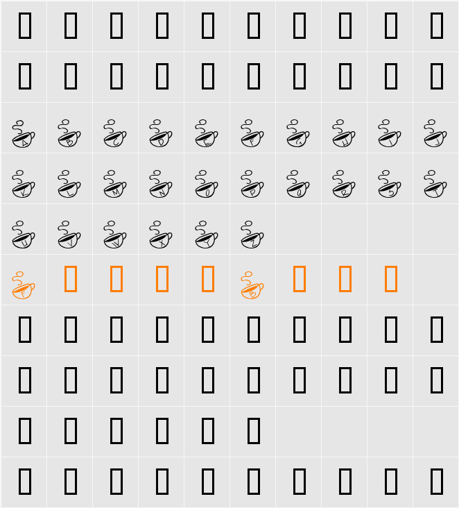 KR Morning Must! Character Map