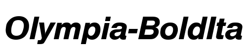 Olympia-BoldIta Font Image