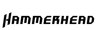 Hammerhead Font Image