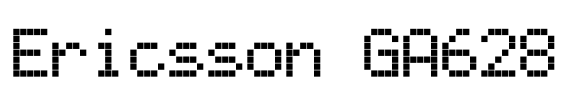Ericsson GA628 Font Image