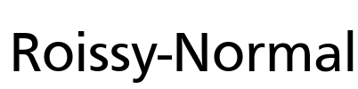 Roissy-Normal Font Image