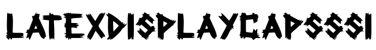 LatexDisplayCapsSSi Font Image