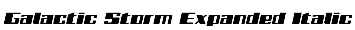 Galactic Storm Expanded Italic