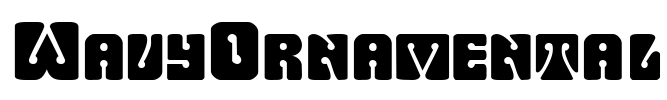WavyOrnamental Font Image