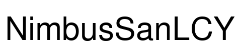 NimbusSanLCY Font Image