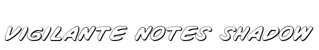 Vigilante Notes Shadow Font Image