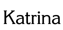 Katrina Font Image