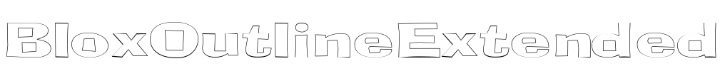 BloxOutlineExtended Font Image