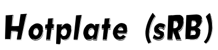 Hotplate (sRB) Font Image