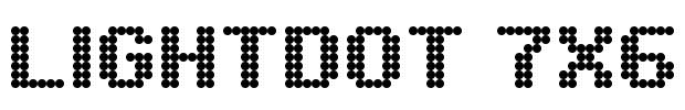 Lightdot 7x6 Font Image