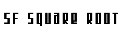 SF Square Root Font Image