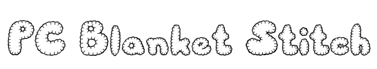 PC Blanket Stitch Font Image