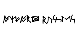 Oxford Runes Font Image