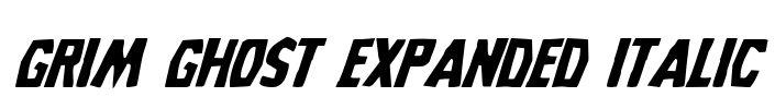 Grim Ghost Expanded Italic