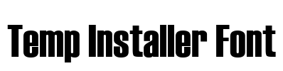 Temp Installer Font Font Image