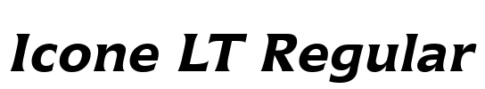 Icone LT Regular Font Image