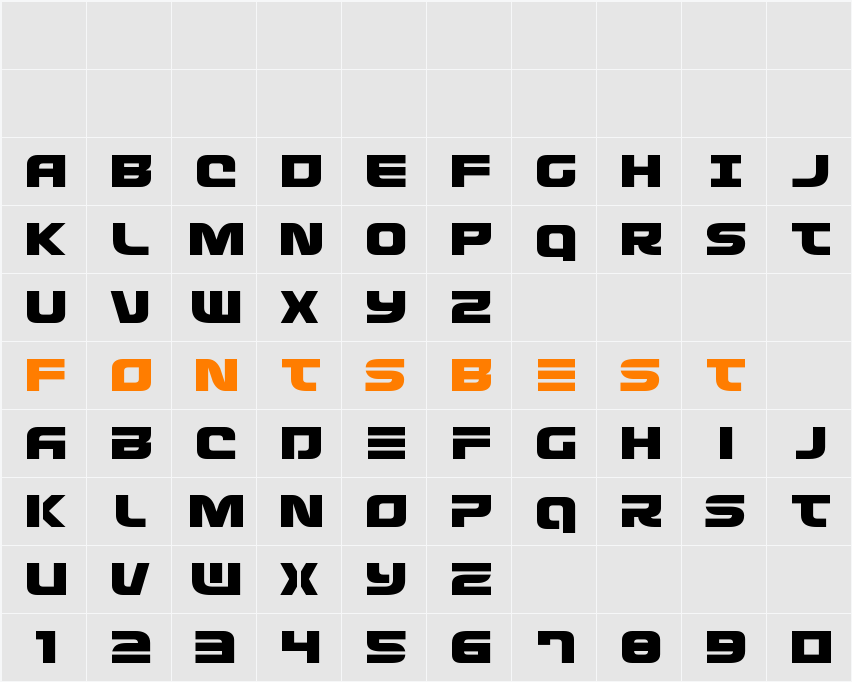 Defcon Zero Expanded Character Map