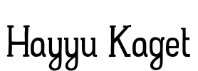 Hayyu Kaget Font Image
