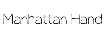 Manhattan Hand Font Image