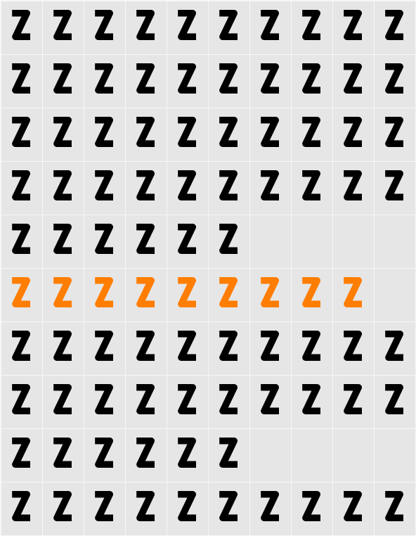 PLATION Character Map