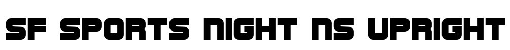 SF Sports Night NS Upright Font Image