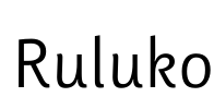 Ruluko Font Image