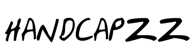 HandCapzz Font Image