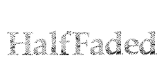 HalfFaded Font Image