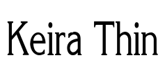Keira Thin Font Image