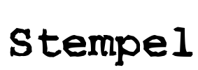 Stempel Font Image