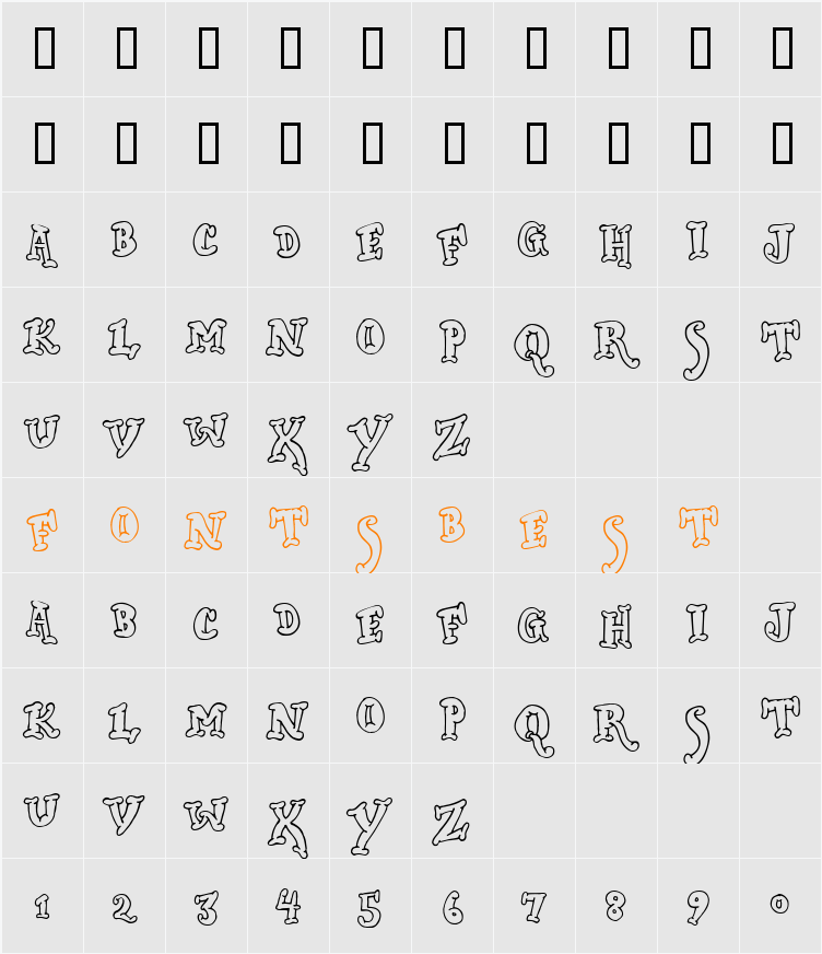 Dickwhipped Character Map